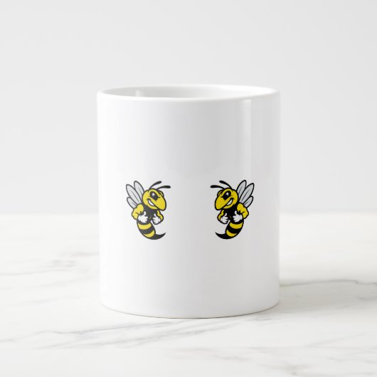 Imabee Omgekeerde Grappige Bij Grote Koffiekop (Voorkant)