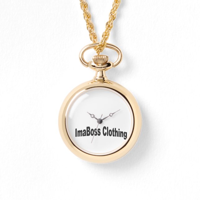 ImaBoss Clothing Custom Gold Wrap-Around Horloge (Voorkant)