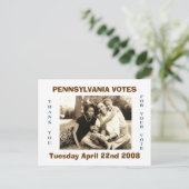 image0-6, de STEMMEN van PENNSYLVANIA, Dinsdag Briefkaart (Staand voorkant)