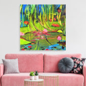 Image : A beautiful lagoon. Canvas Afdruk (Insitu (Woonkamer))