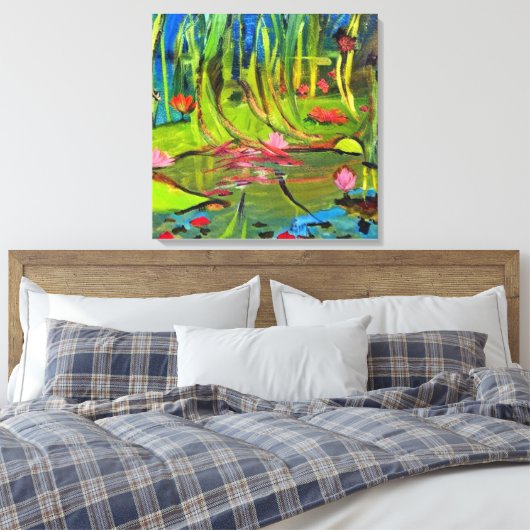 Image : A beautiful lagoon. Canvas Afdruk (Insitu (Slaapkamer))