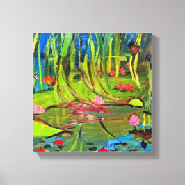 Image : A beautiful lagoon. Canvas Afdruk