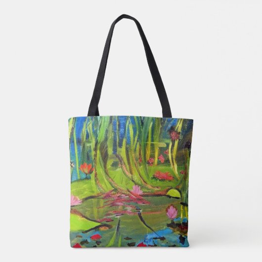 Image: A beautiful lake. Tote Bag (Achterkant)