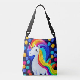Image: colorful unicorn crossbody tas