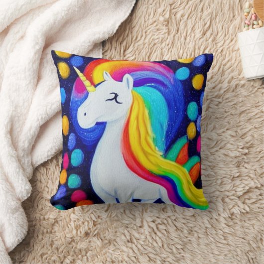  Image: colorful unicorn Kussen (Deken)