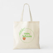 Image for vegans. tote bag (Achterkant)
