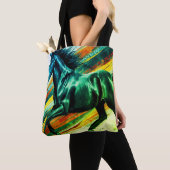 Image of a Galloping Stallion on Reusable Grocery Tote Bag (Dichtbij)