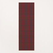 Image of a tie featuring a red and black checkered yogamat (Voorkant)
