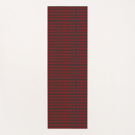 Image of a tie featuring a red and black checkered yogamat
