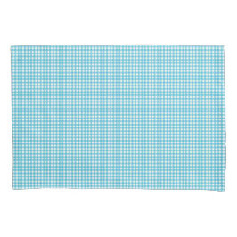 Image showing a blue and white gingham pattern  kussensloop