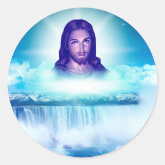 imagem de jesus ronde sticker