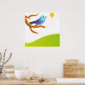 imagem de passarinho poster (Keuken)