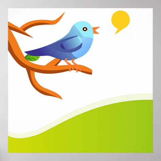 imagem de passarinho poster (Voorkant)