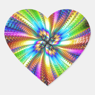 imagem florescente em estrela hart sticker