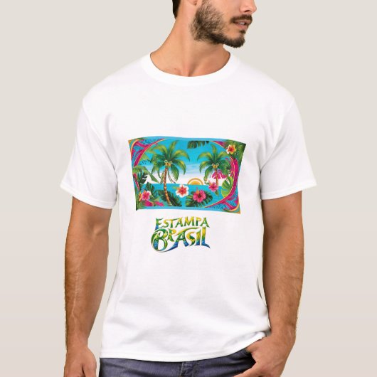 Imagem tropical t-shirt (Voorkant)