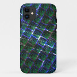 Imagem verde sob grade metálica flutuante? Case-Mate iPhone case