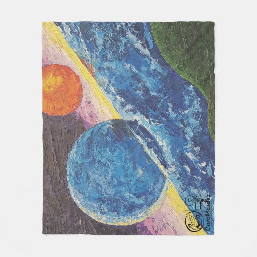 Imagen de mi obra arte Horizonte Fleece Deken (Voorkant)