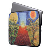 Imagen de mi obra arte La puesta del sol Laptop Sleeve (Voorkant Links)