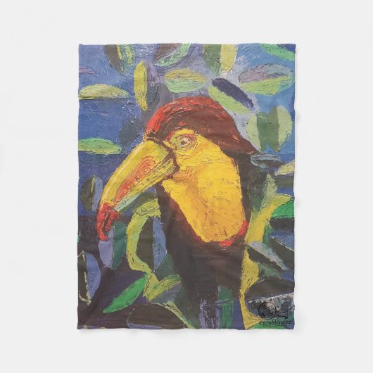 Imagen de mi obra arte Tucán Fleece Deken (Voorkant)