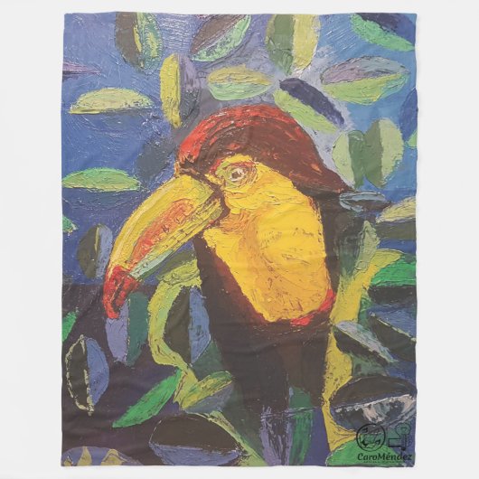 Imagen de mi obra arte Tucán Fleece Deken (Voorkant)