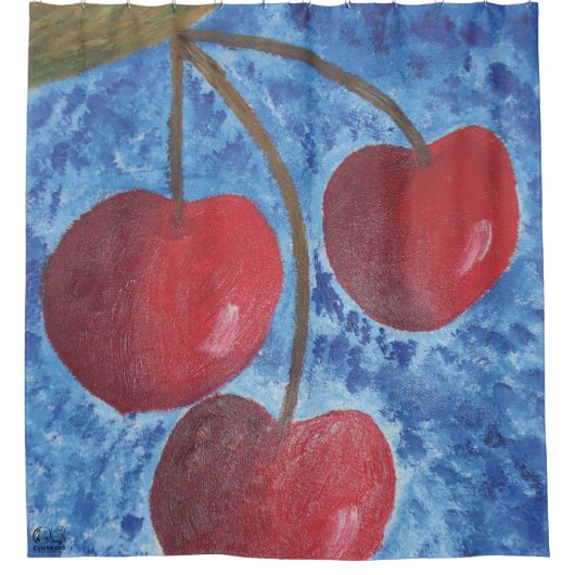 Imagen de mi obra Cerezas Douchegordijn (Voorkant)