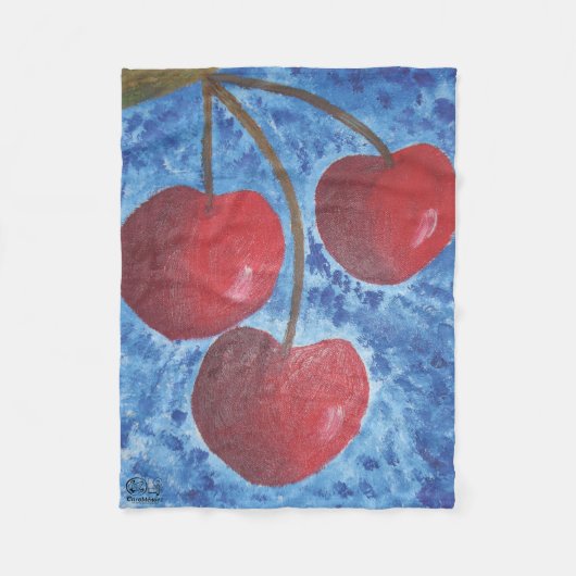 Imagen de mi obra Cerezas Fleece Deken (Voorkant)