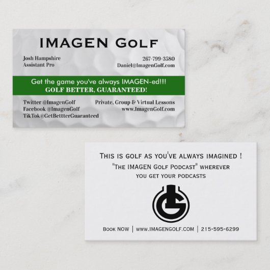 iMAGEN November 2024 Josh Finale Visitekaartje (Voorkant / Achterkant)