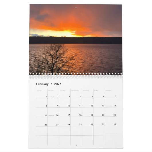 IMAGES OF CAYUGA LAKE, FINGER LAKES  calendar Kalender (Feb 2026)