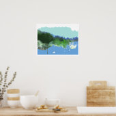 imaginair kunstlandschap poster (Keuken)