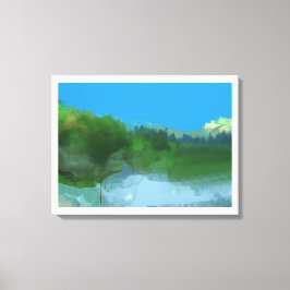 Imaginair land canvas afdruk