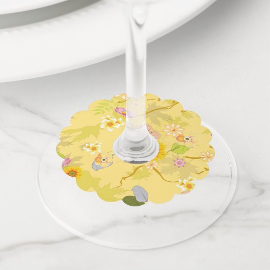 Imaginair Oerwoud 5 Wijnglaslabel (Dichtbij)