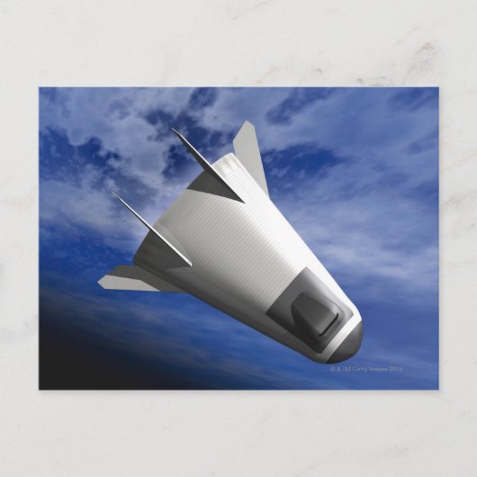 Imaginaire spacecraft briefkaart (Voorkant)