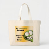 Imaginaire vriend grote tote bag (Voorkant)