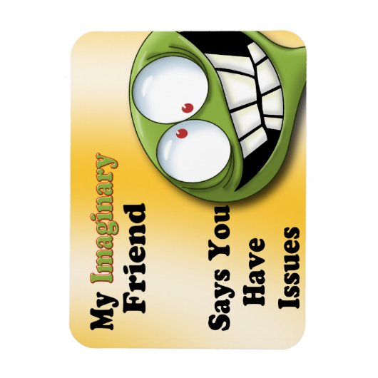 Imaginaire vriend magneet (Verticaal)