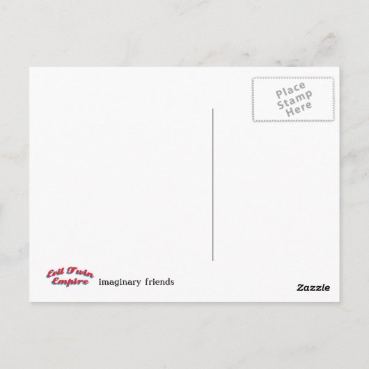 Imaginaire vrienden briefkaart (Achterkant)