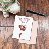 Imaginary bloem leraar waardering dank u bedankkaart