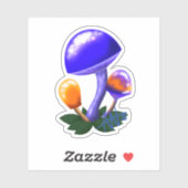 Imaginary Dapperling Sinaasappel & Blue Mushroom C Sticker (Vel)