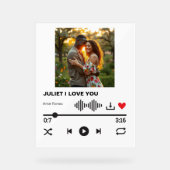 Imaginary Love Song Acryl Teken Acryl Bord (Voorkant)