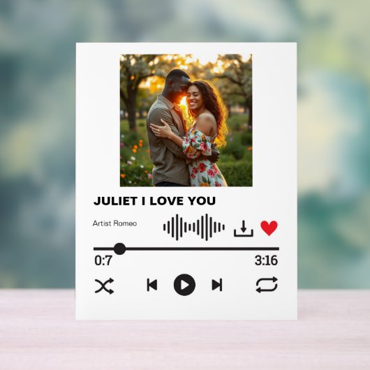 Imaginary Love Song Acryl Teken Acryl Bord (Neutraal)