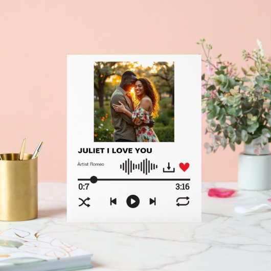 Imaginary Love Song Acryl Teken Acryl Bord (Huwelijk)