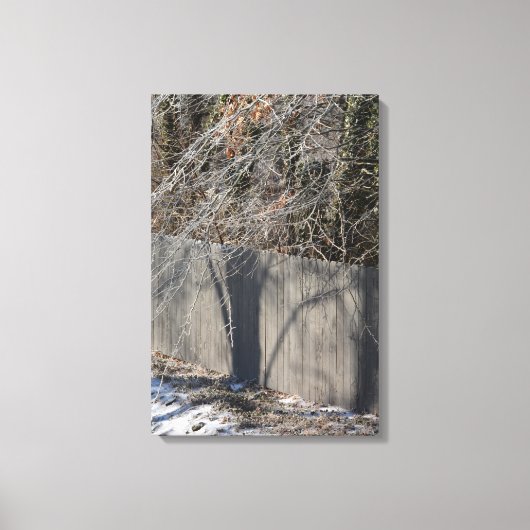 Imaginary Shadow Winter Tree Fine Art Photography Canvas Afdruk (Voorkant)