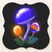 Imaginary White Dapperling Sinaasappel & Blue Mush Kartonnen Onderzetters (Voorkant)