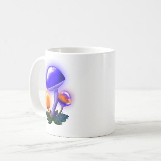 Imaginary White Dapperling Sinaasappel & Blue Mush Koffiemok (Voorkant links)