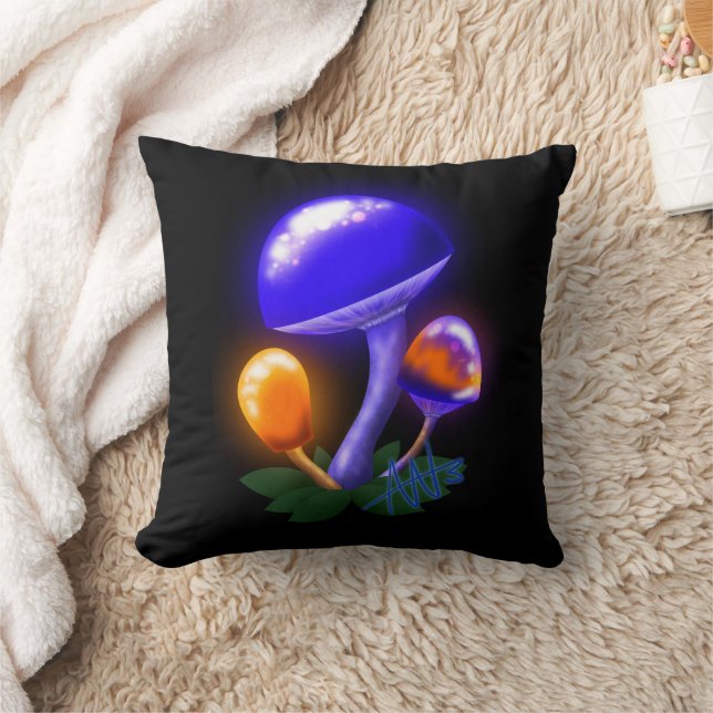 Imaginary White Dapperling Sinaasappel & Blue Mush Kussen (Deken)