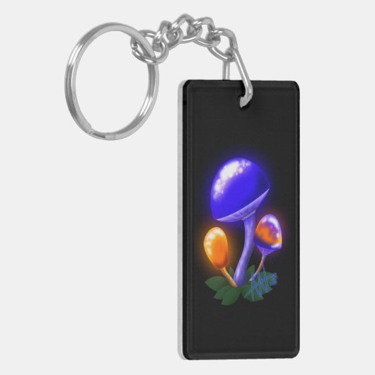 Imaginary White Dapperling Sinaasappel & Blue Mush Sleutelhanger (Voorkant Links)