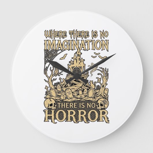 Imaginatie Horror Halloween Spoken Huis Begraafpla Grote Klok (Voorkant)