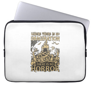 Imaginatie Horror Halloween Spoken Huis Begraafpla Laptop Sleeve