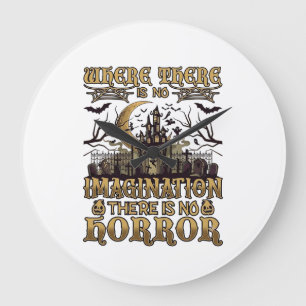 Imaginatie Horror Halloween Spoken Huis Kerkhof Grote Klok