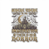 Imaginatie Horror Halloween Spoken Huis Kerkhof Sticker (Voorkant)