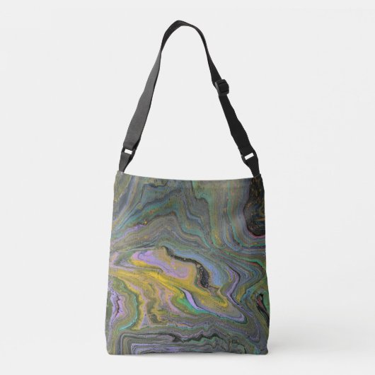 Imagination 1 Abstracte Acryl Geode Canvas tas (Achterkant)